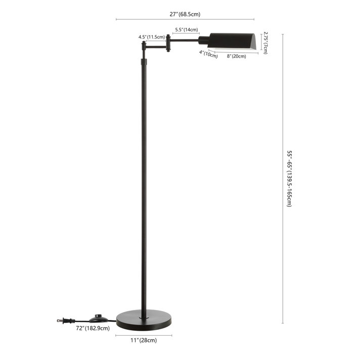 Canora Grey Swartz 65" Task/Reading Floor Lamp & Reviews Wayfair